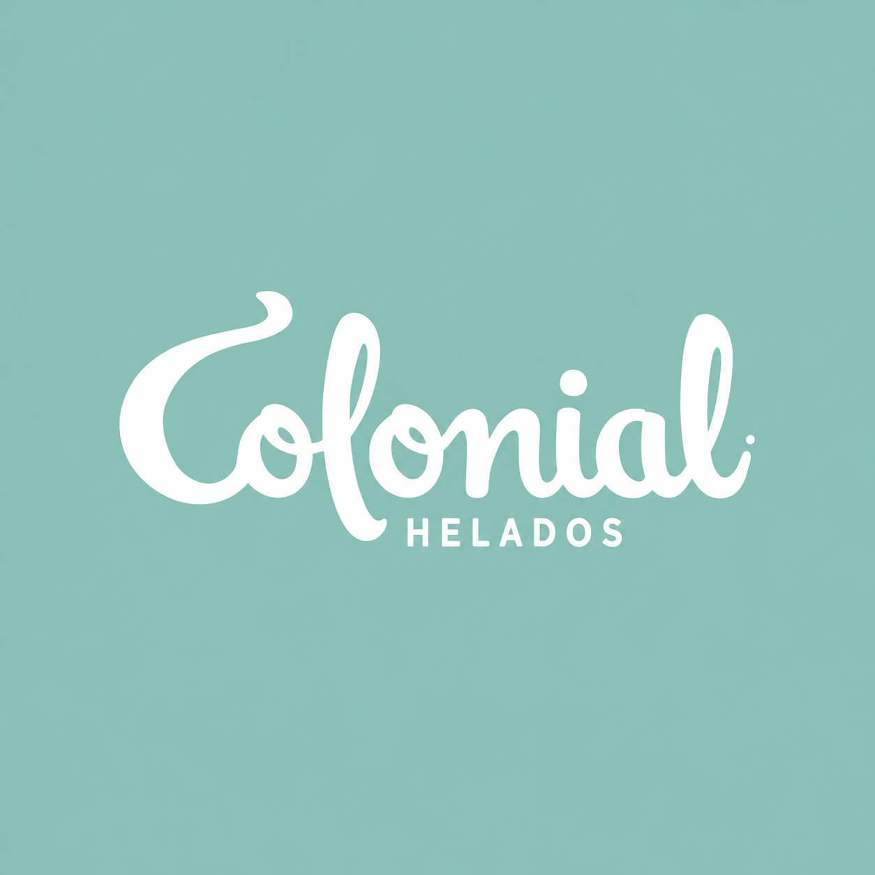 Logo con resolución mejorada con IA de Colonial Helados & Café